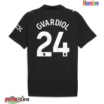 Camiseta Manchester City Josko Gvardiol #24 Visitante Equipación 2025-26 manga corta
